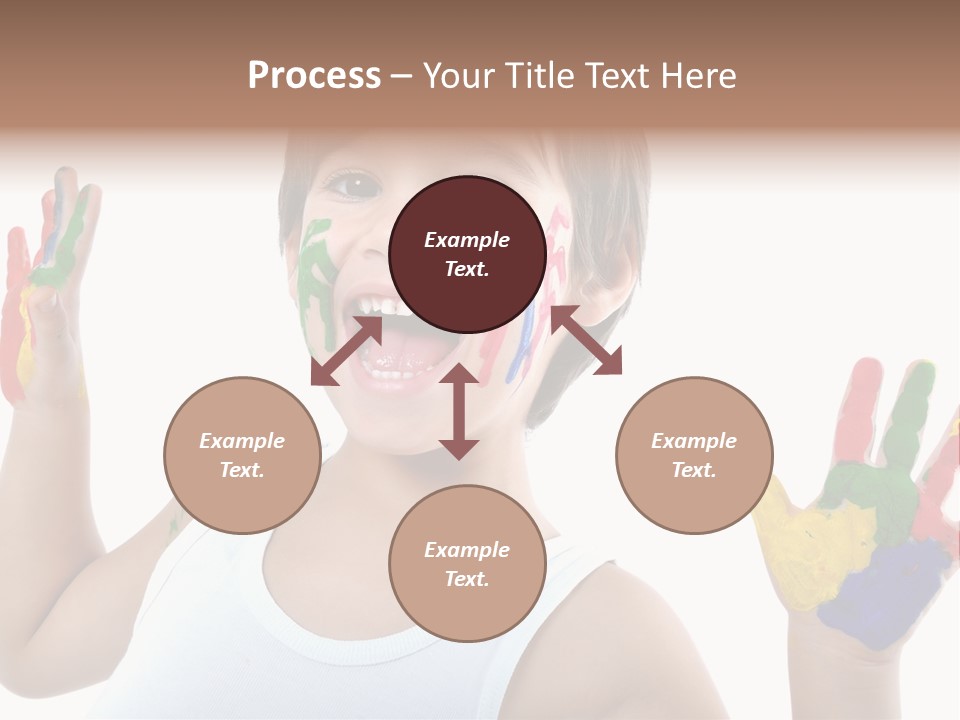 Isolated Hands Colorful PowerPoint Template