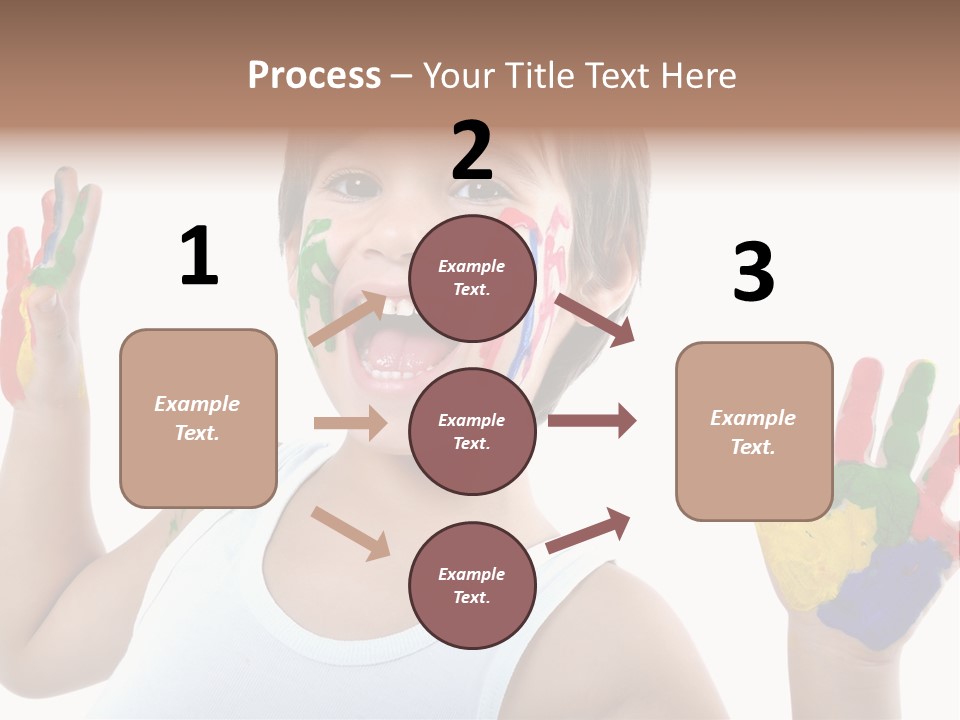 Isolated Hands Colorful PowerPoint Template