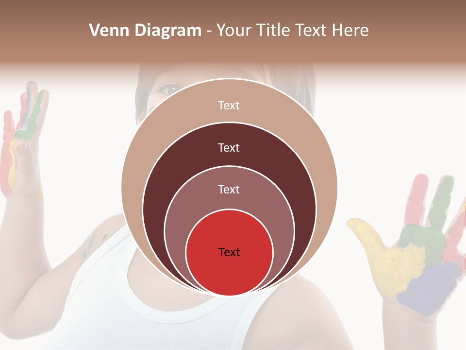 Isolated Hands Colorful PowerPoint Template