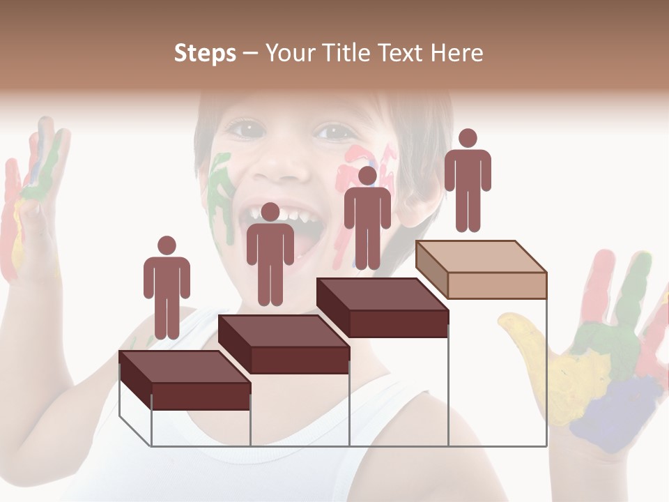 Isolated Hands Colorful PowerPoint Template