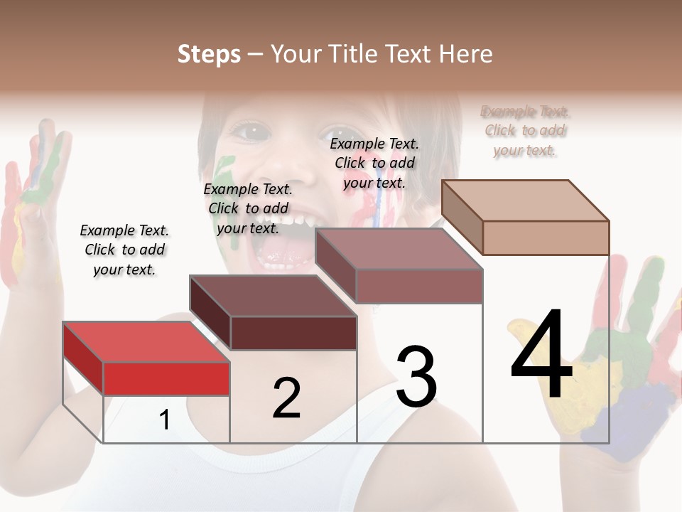 Isolated Hands Colorful PowerPoint Template