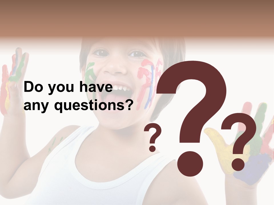 Isolated Hands Colorful PowerPoint Template