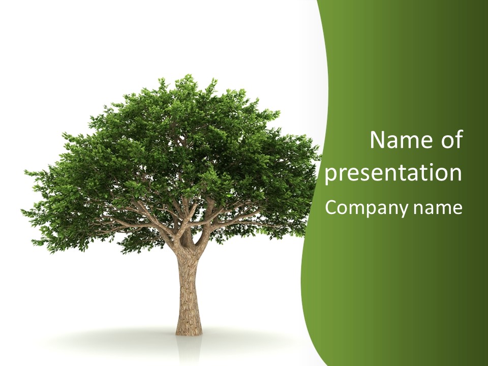 Eco Background Isolated PowerPoint Template