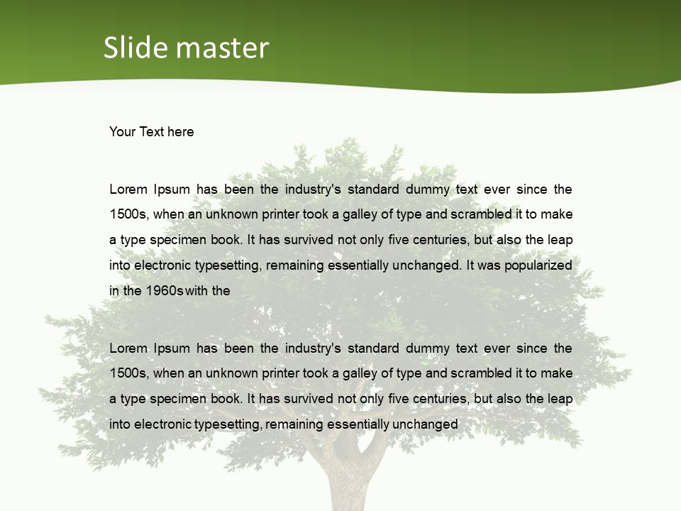 Eco Background Isolated PowerPoint Template