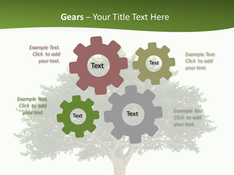 Eco Background Isolated PowerPoint Template