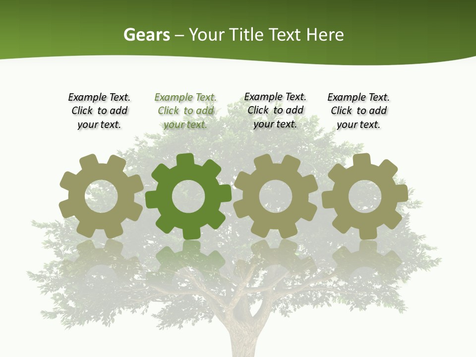 Eco Background Isolated PowerPoint Template