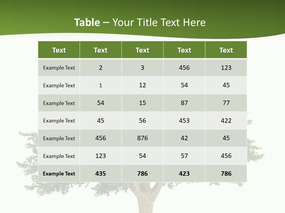 Eco Background Isolated PowerPoint Template