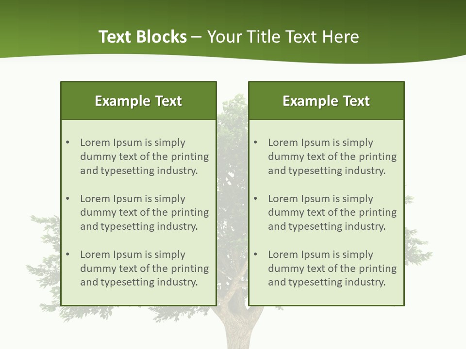 Eco Background Isolated PowerPoint Template