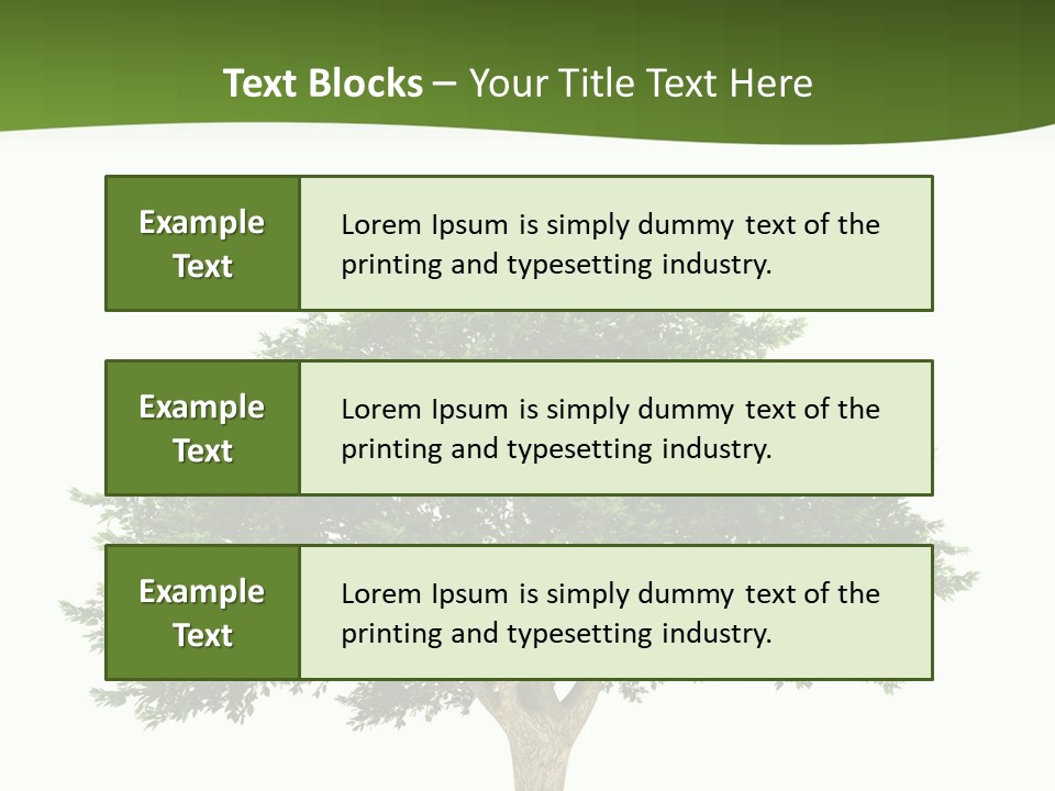 Eco Background Isolated PowerPoint Template