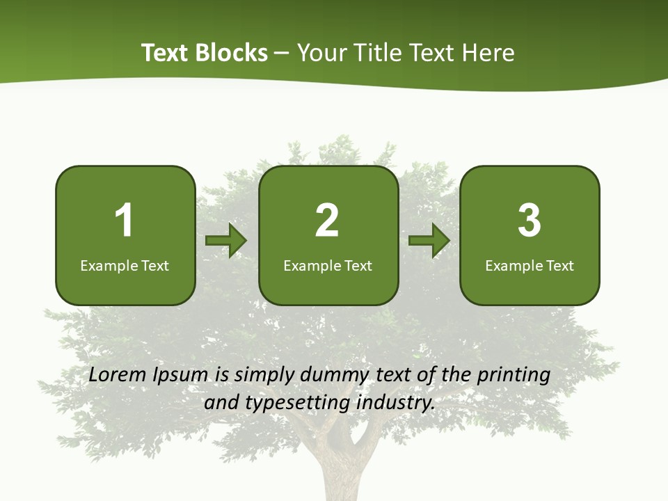 Eco Background Isolated PowerPoint Template