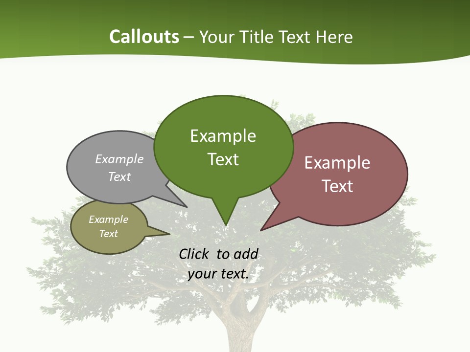 Eco Background Isolated PowerPoint Template