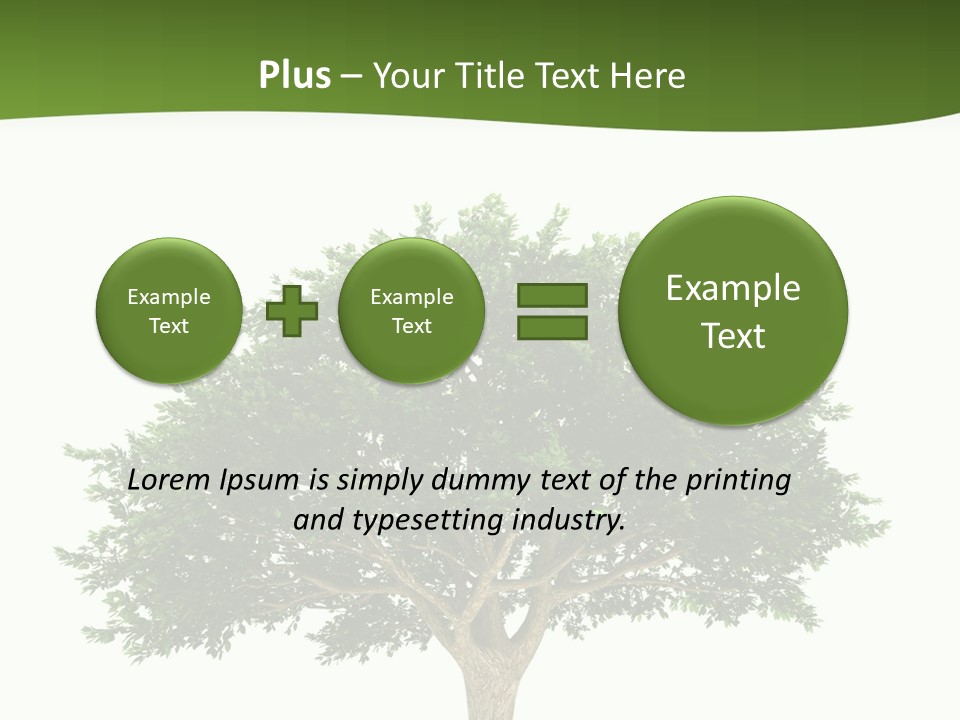 Eco Background Isolated PowerPoint Template