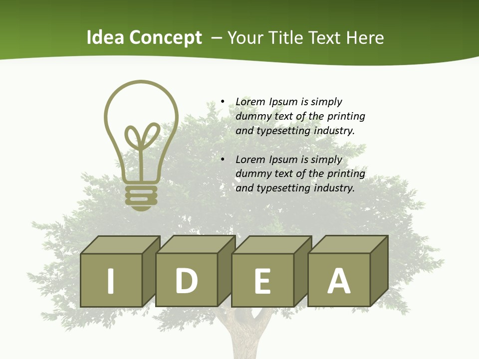 Eco Background Isolated PowerPoint Template