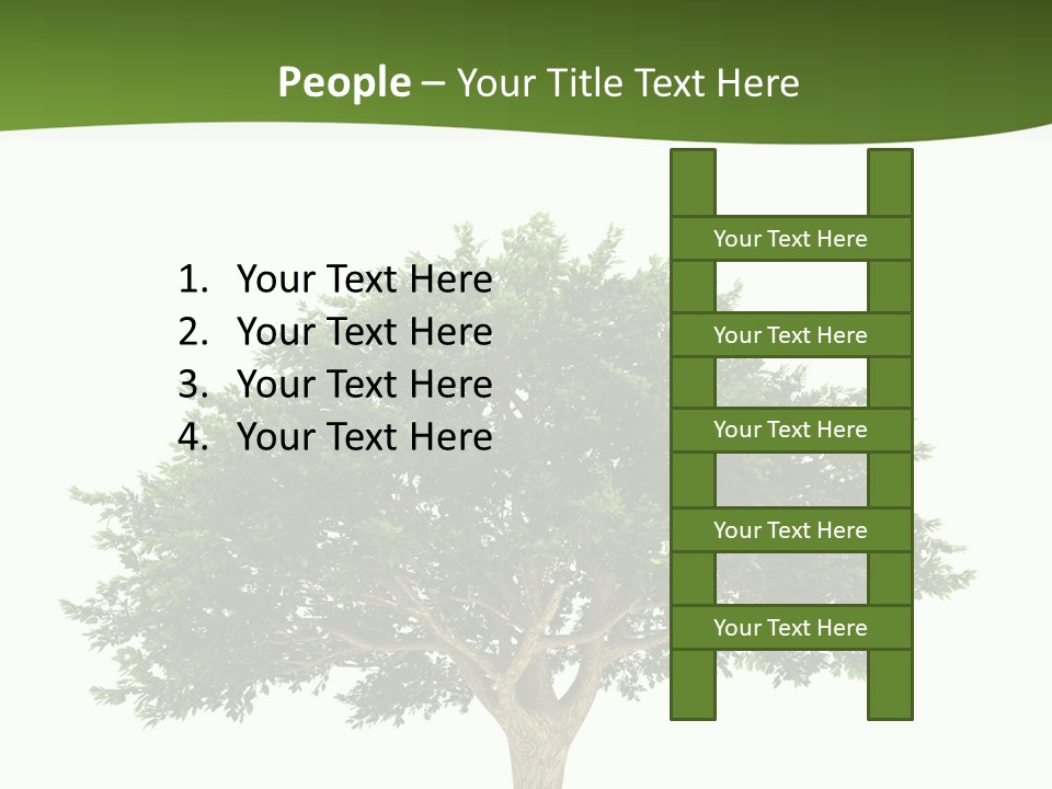 Eco Background Isolated PowerPoint Template