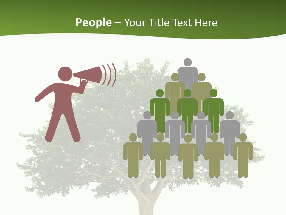 Eco Background Isolated PowerPoint Template