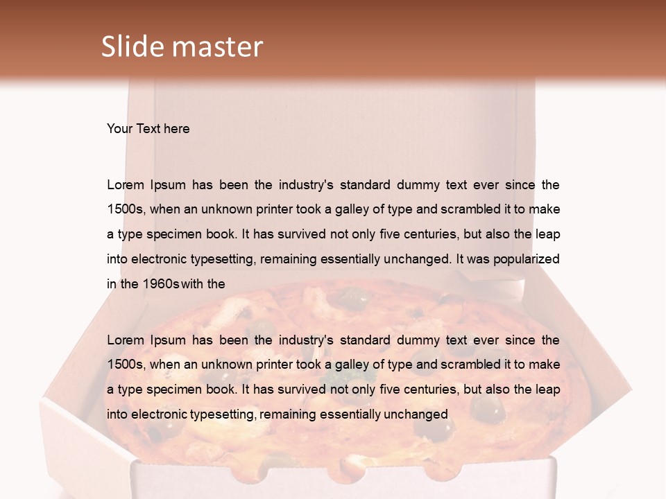 Meal Circle Cheese PowerPoint Template