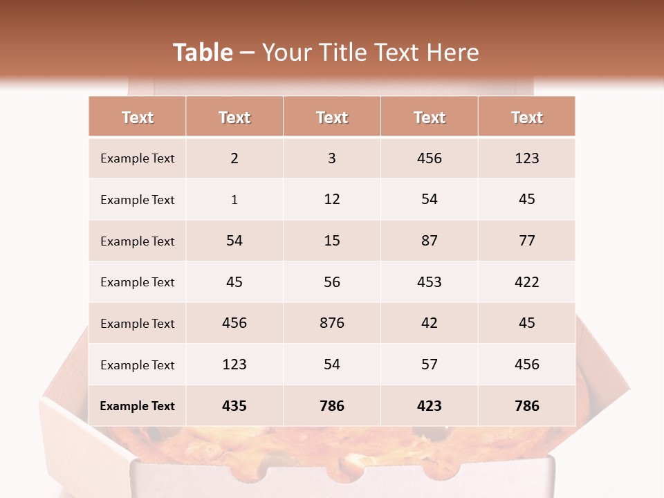 Meal Circle Cheese PowerPoint Template