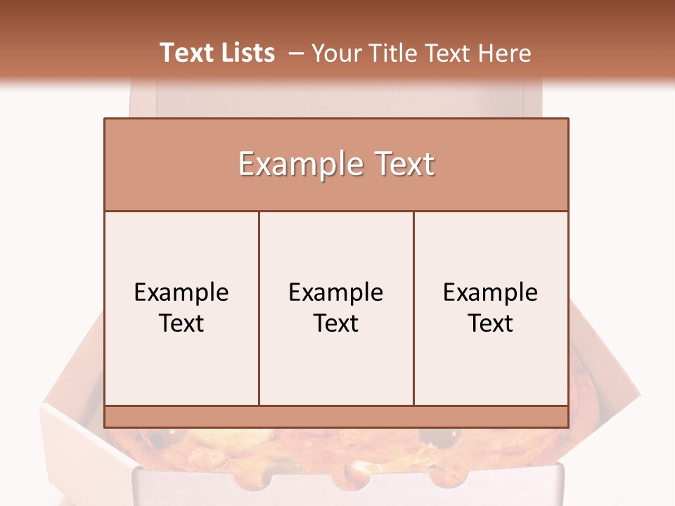 Meal Circle Cheese PowerPoint Template