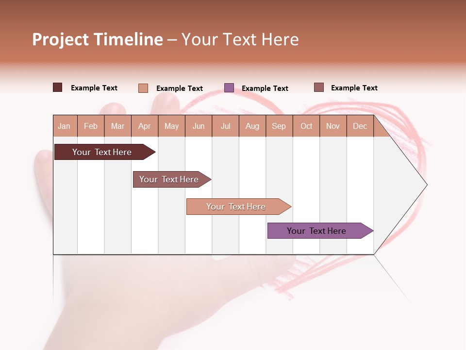 Caucasian Child Hand PowerPoint Template