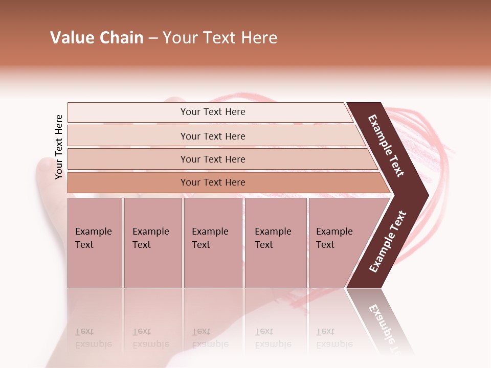 Caucasian Child Hand PowerPoint Template