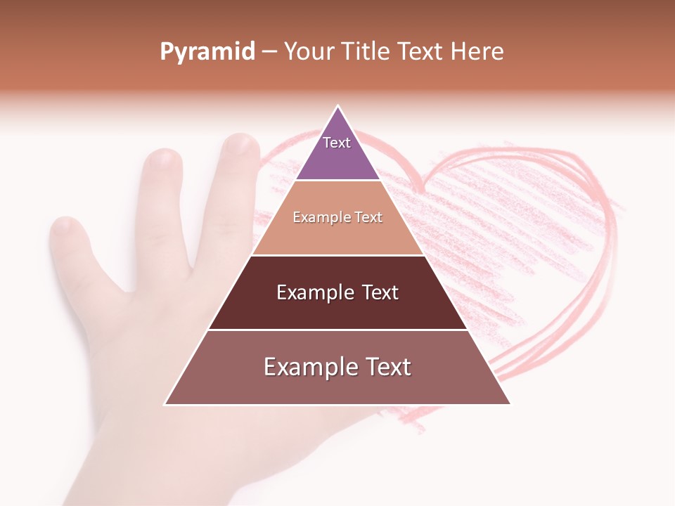 Caucasian Child Hand PowerPoint Template