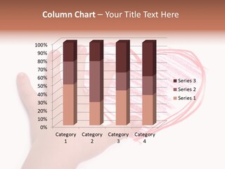 Caucasian Child Hand PowerPoint Template