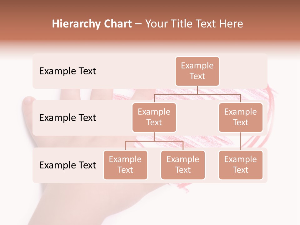 Caucasian Child Hand PowerPoint Template
