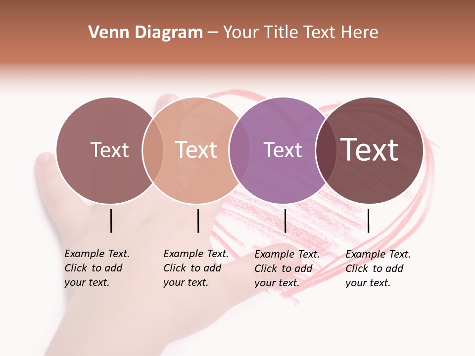Caucasian Child Hand PowerPoint Template