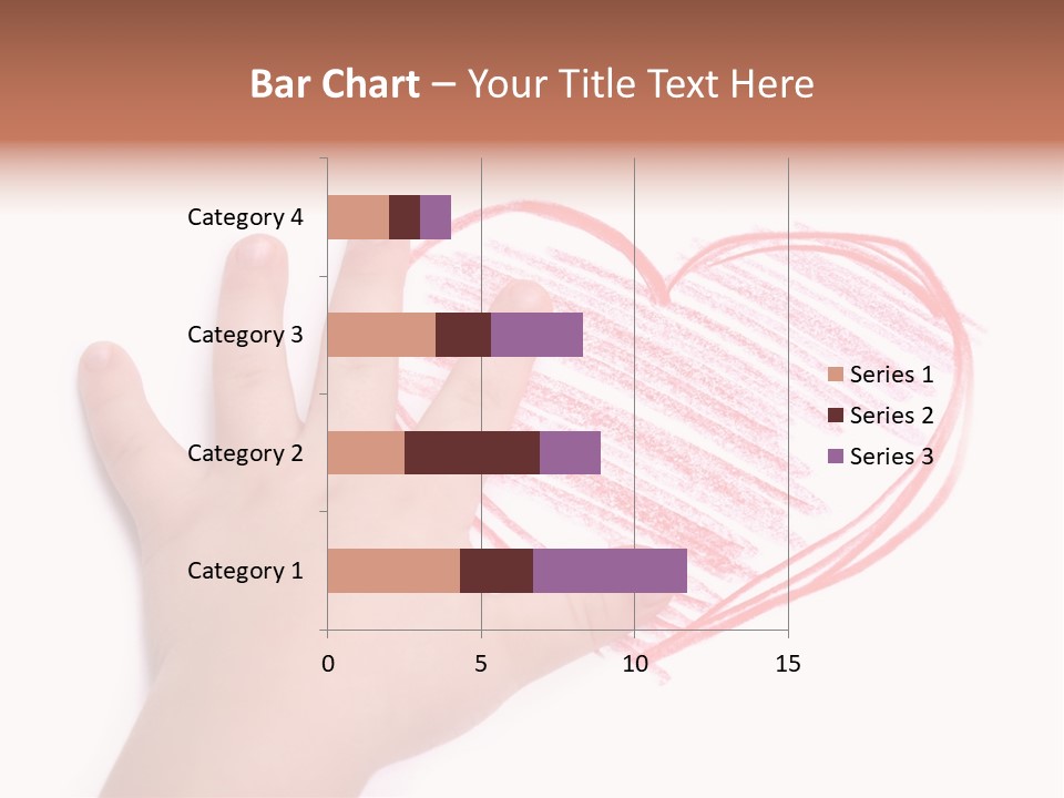 Caucasian Child Hand PowerPoint Template