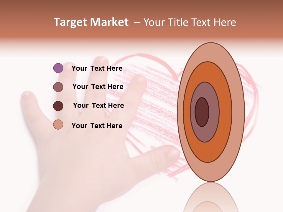 Caucasian Child Hand PowerPoint Template