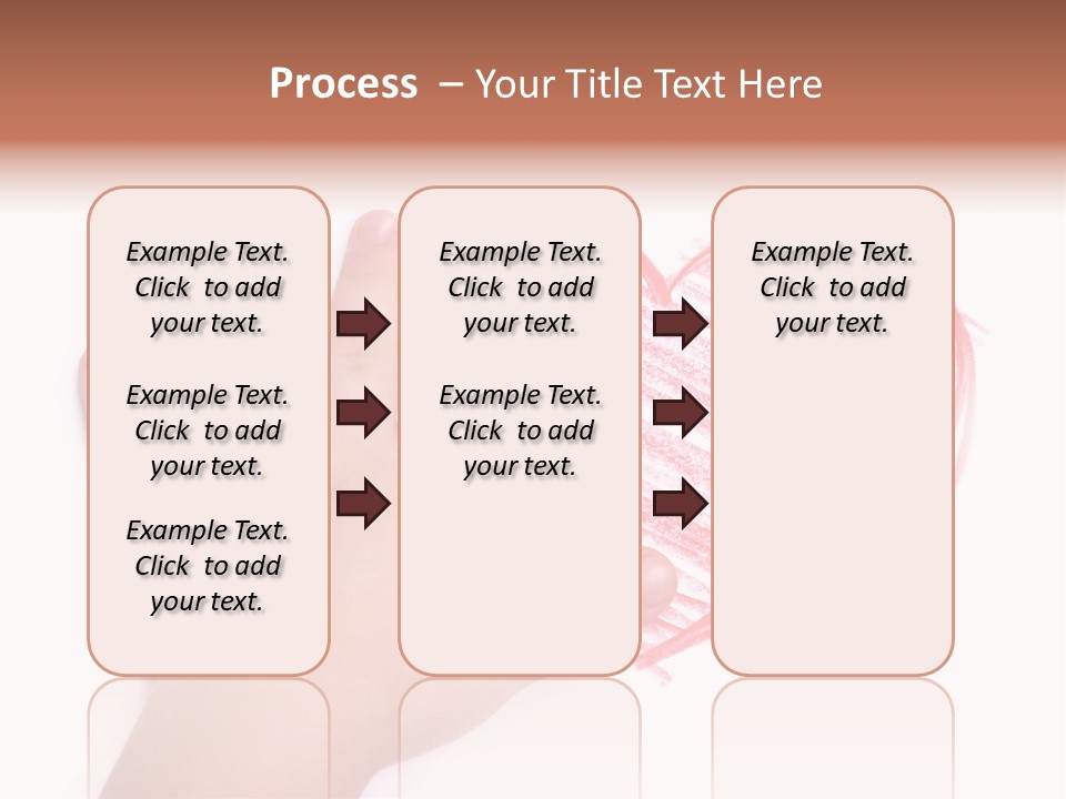 Caucasian Child Hand PowerPoint Template