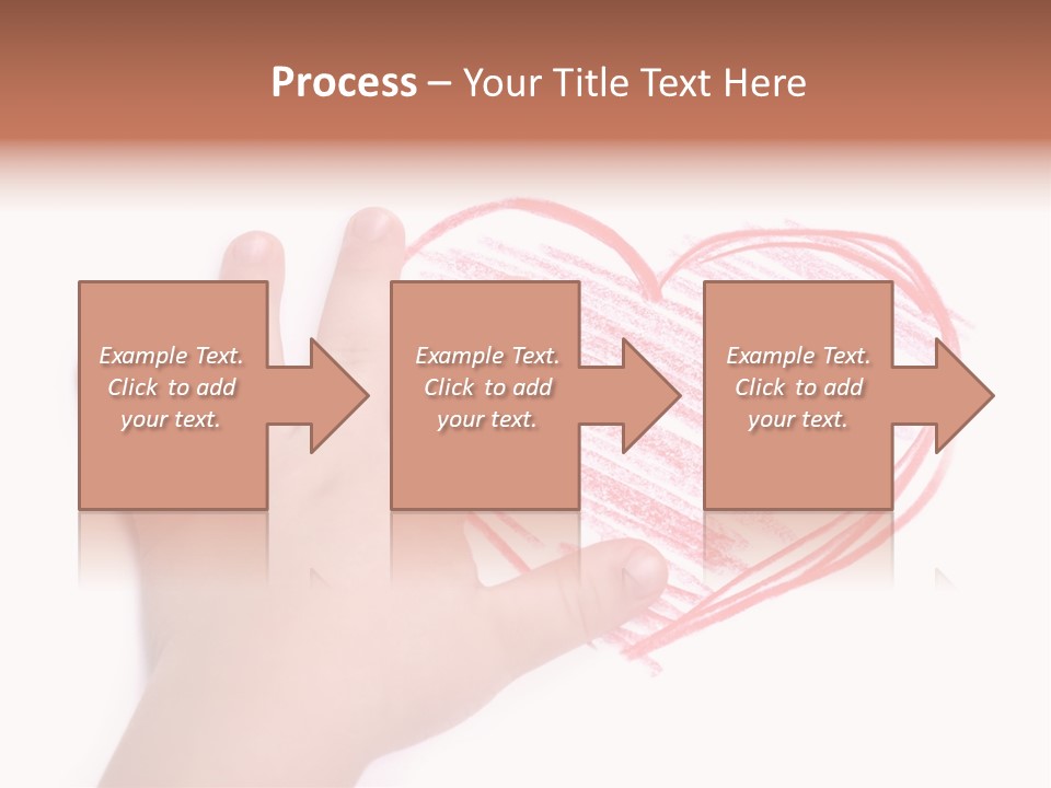 Caucasian Child Hand PowerPoint Template