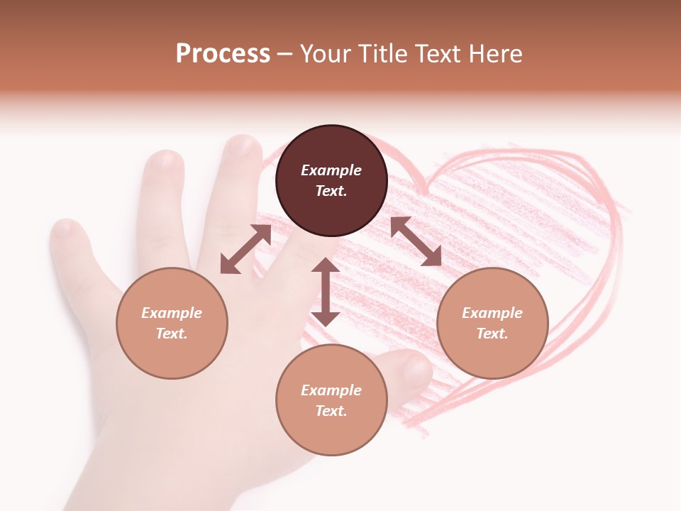 Caucasian Child Hand PowerPoint Template