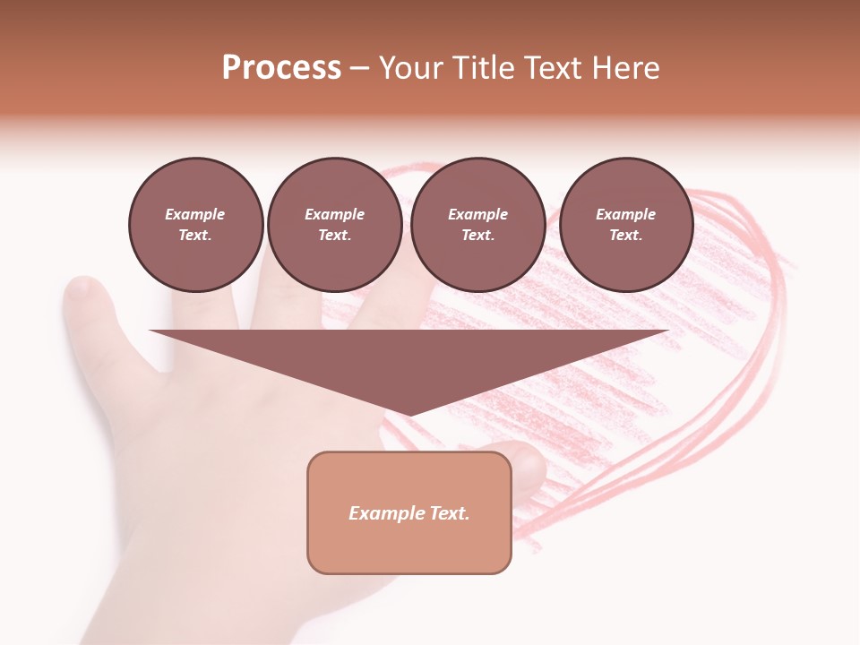 Caucasian Child Hand PowerPoint Template