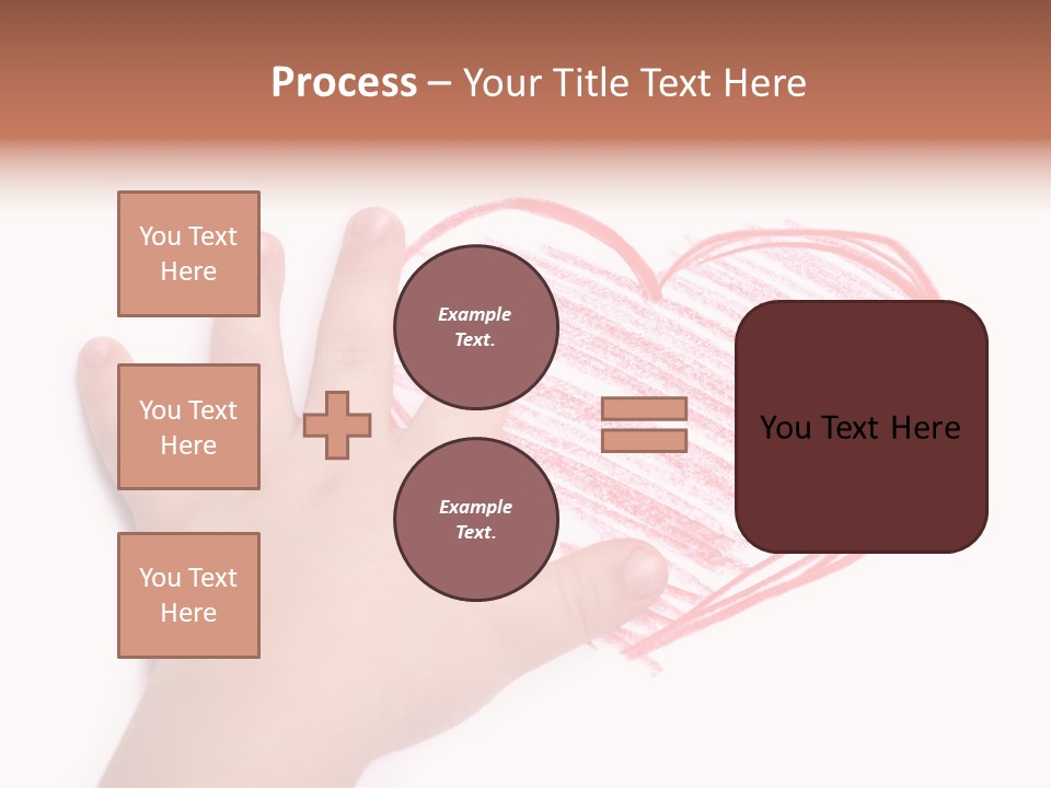 Caucasian Child Hand PowerPoint Template