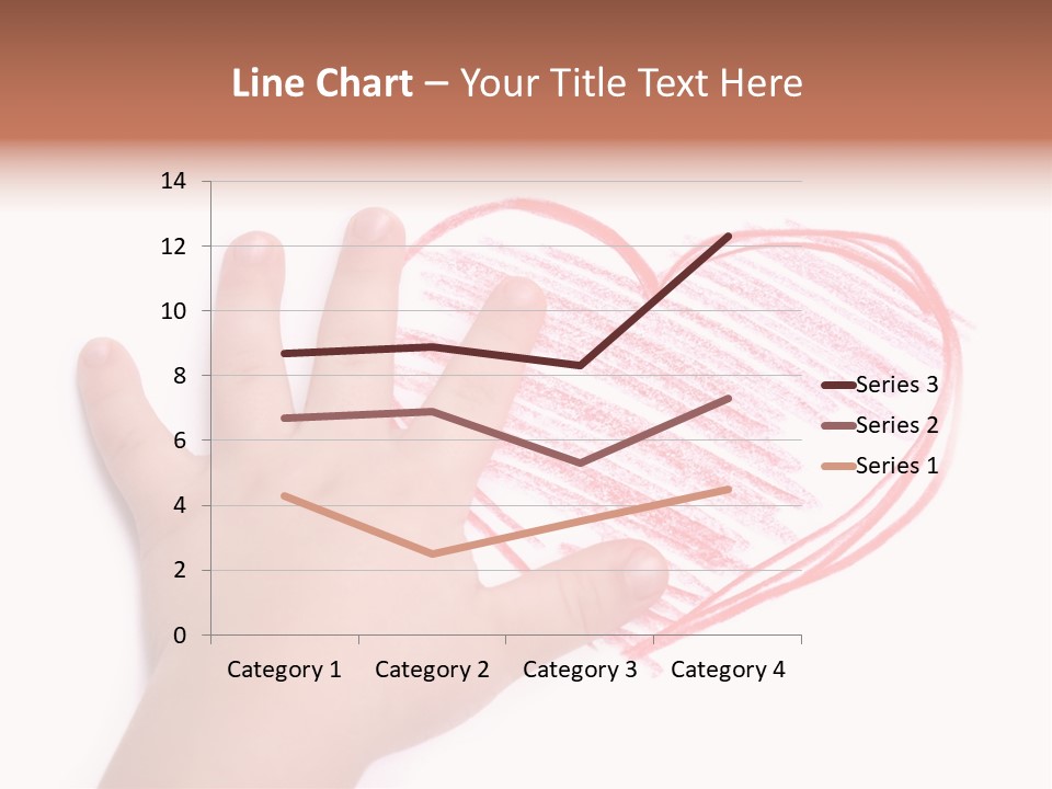 Caucasian Child Hand PowerPoint Template