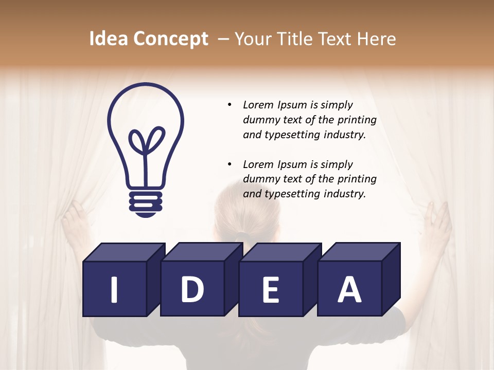 Window Hope Freedom PowerPoint Template