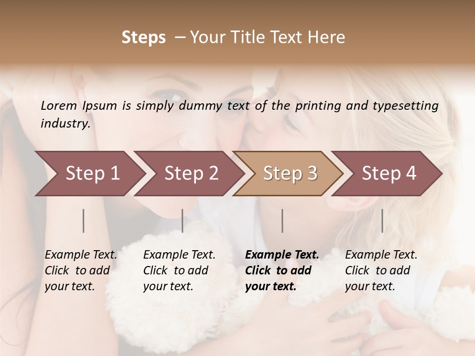 Bed Mom Enjoy PowerPoint Template