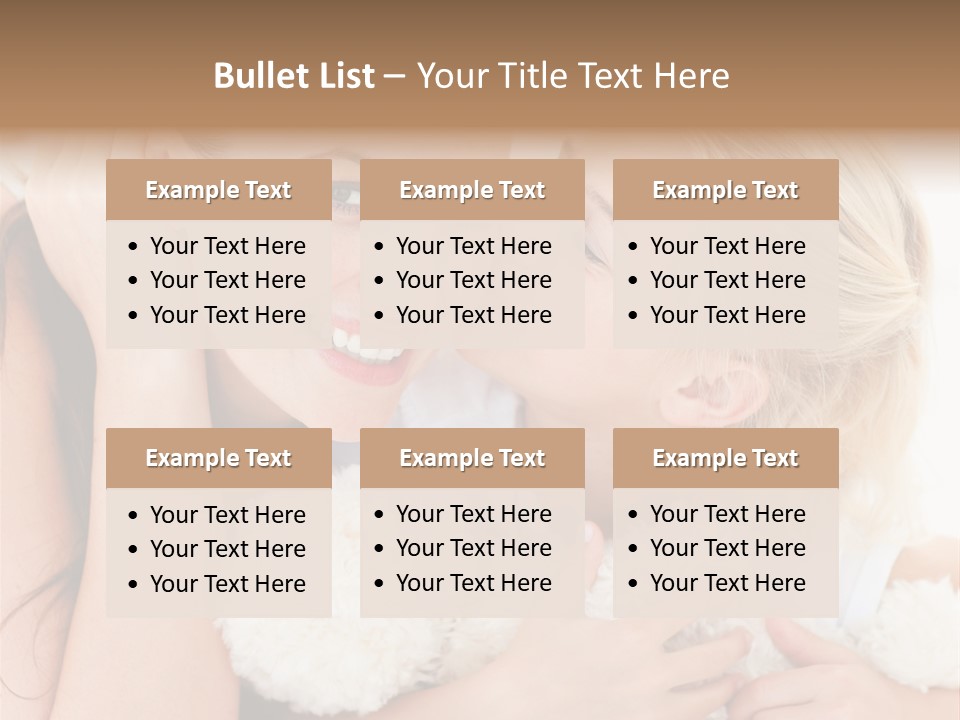 Bed Mom Enjoy PowerPoint Template