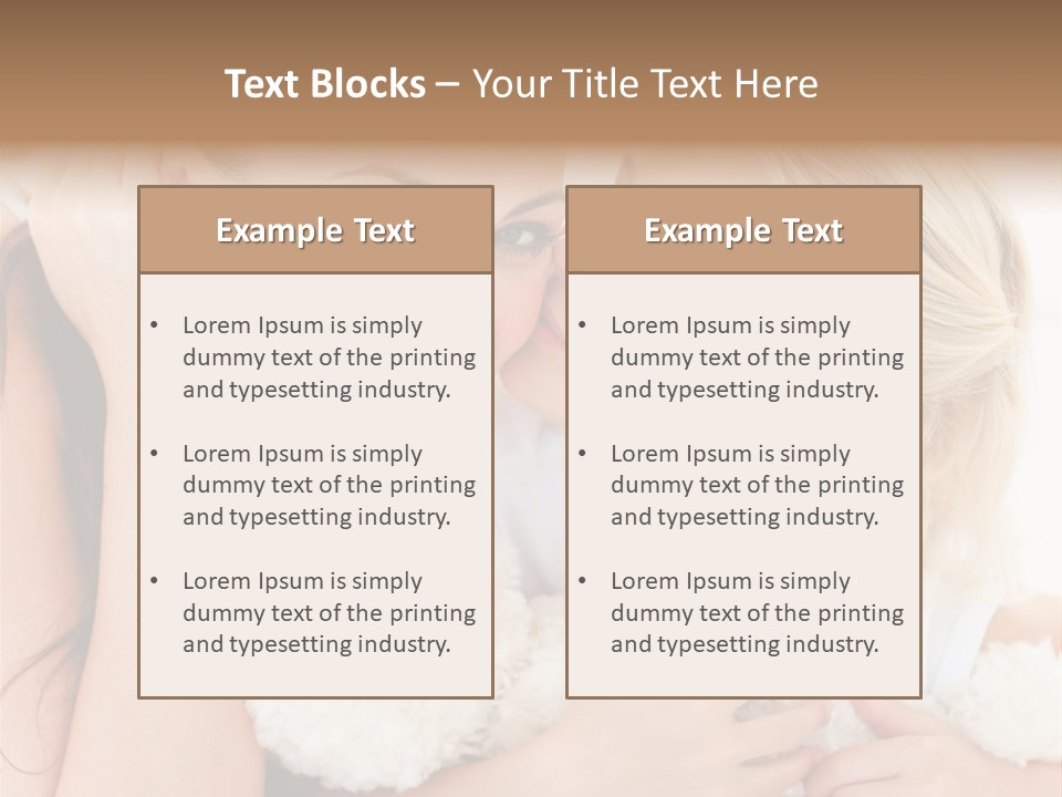 Bed Mom Enjoy PowerPoint Template