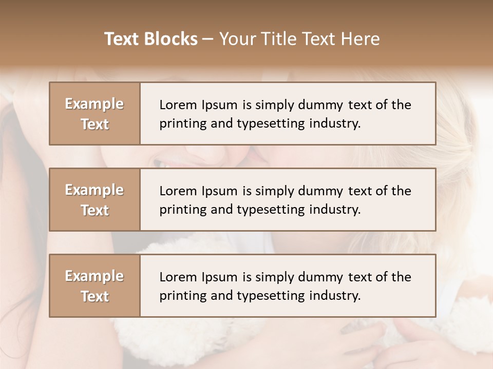 Bed Mom Enjoy PowerPoint Template