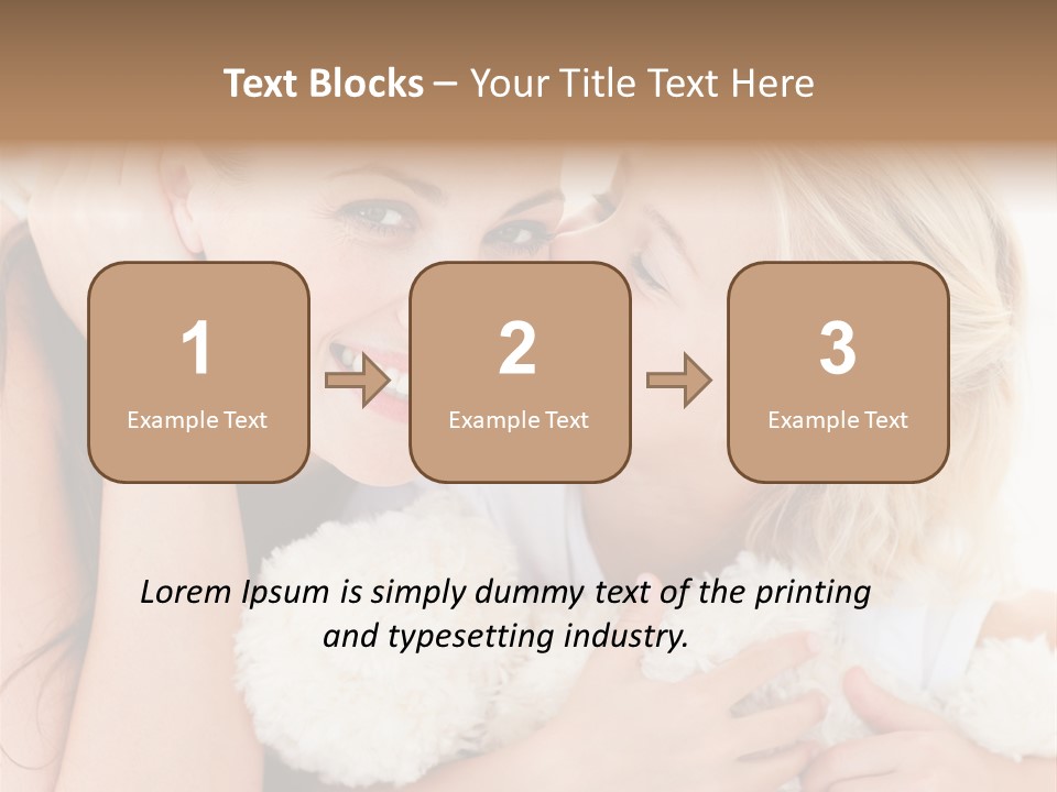 Bed Mom Enjoy PowerPoint Template