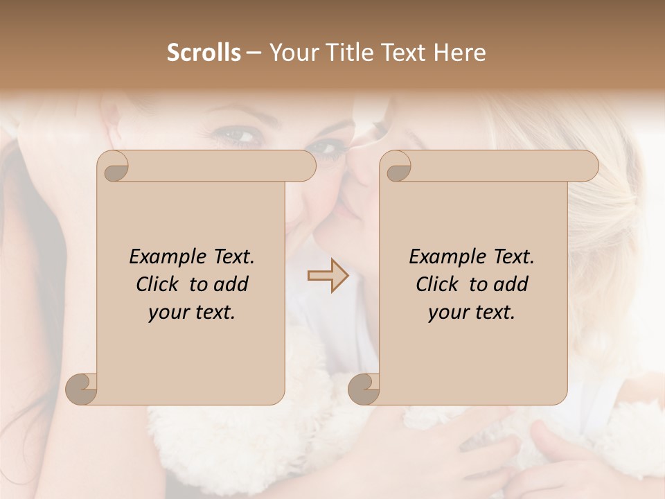 Bed Mom Enjoy PowerPoint Template