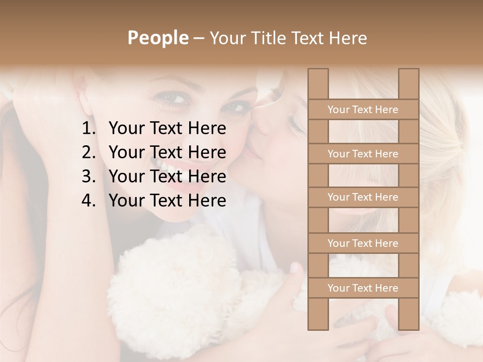 Bed Mom Enjoy PowerPoint Template