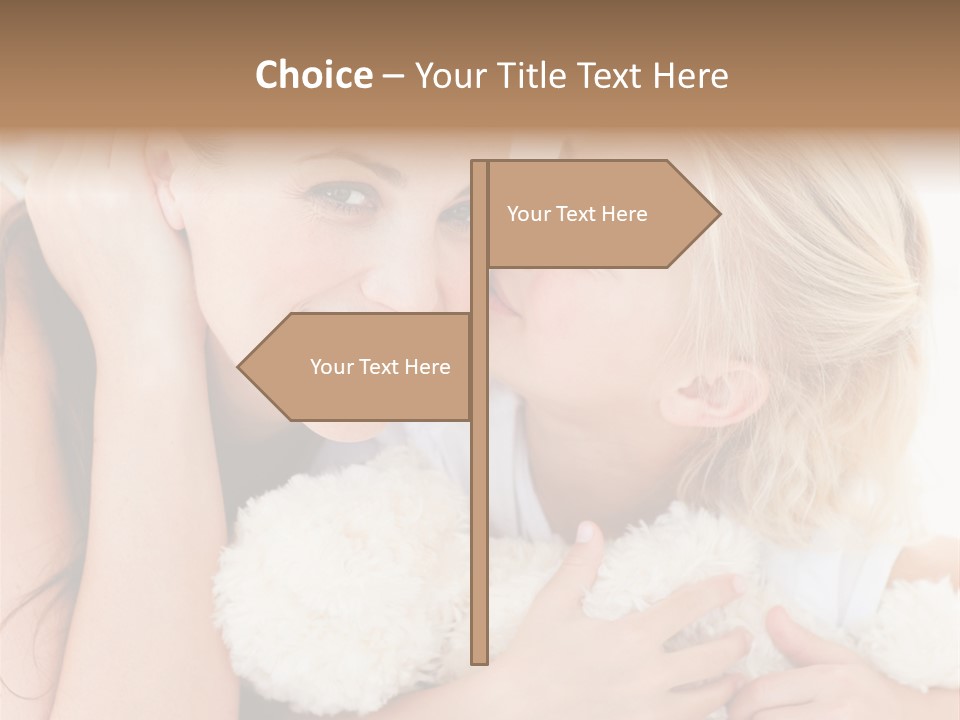 Bed Mom Enjoy PowerPoint Template