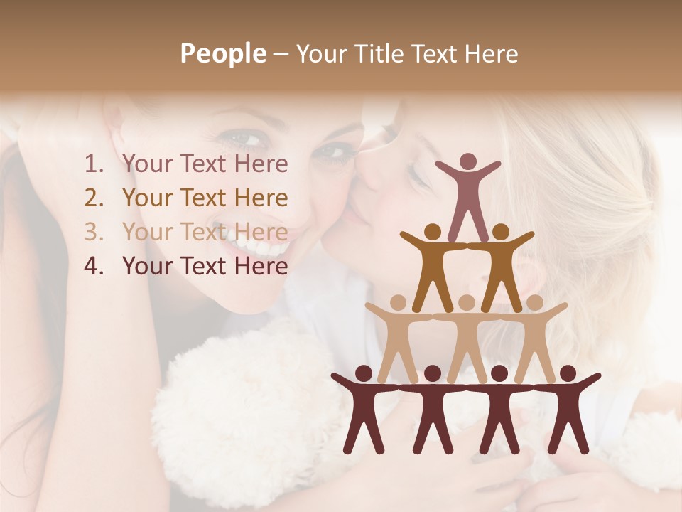 Bed Mom Enjoy PowerPoint Template