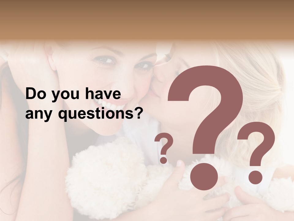 Bed Mom Enjoy PowerPoint Template