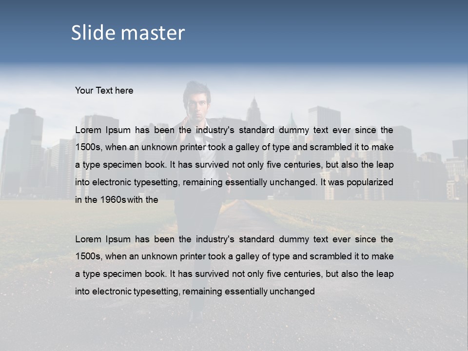 New Meadow Man PowerPoint Template