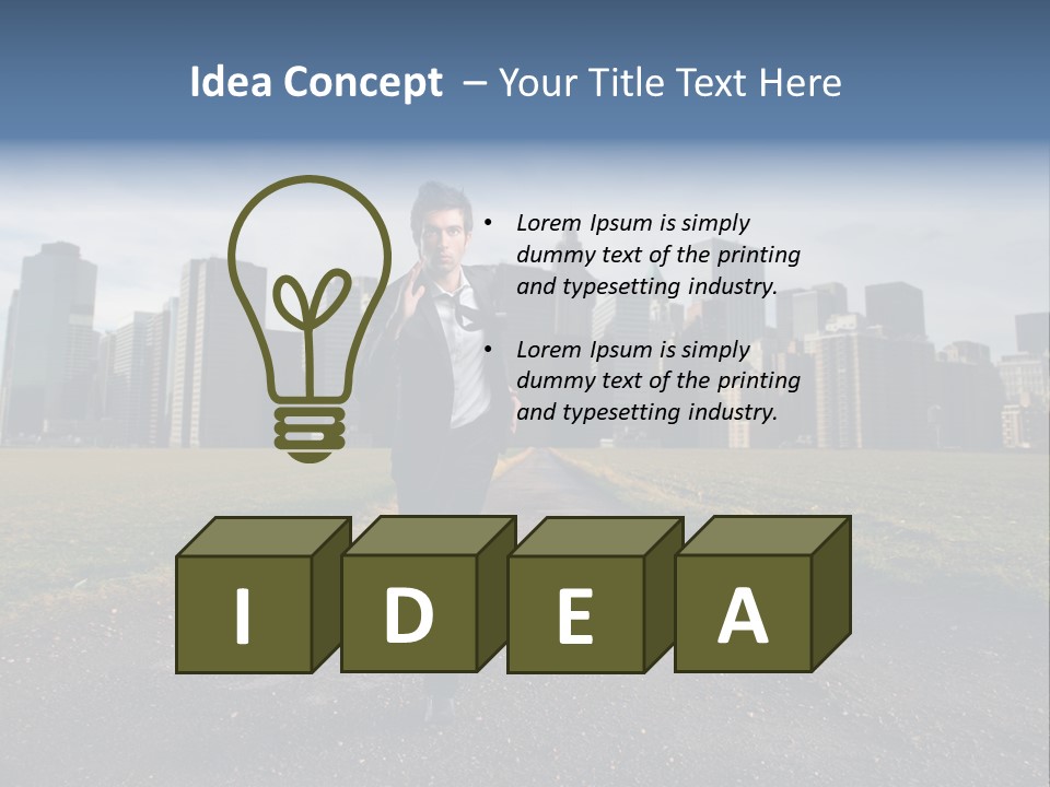 New Meadow Man PowerPoint Template