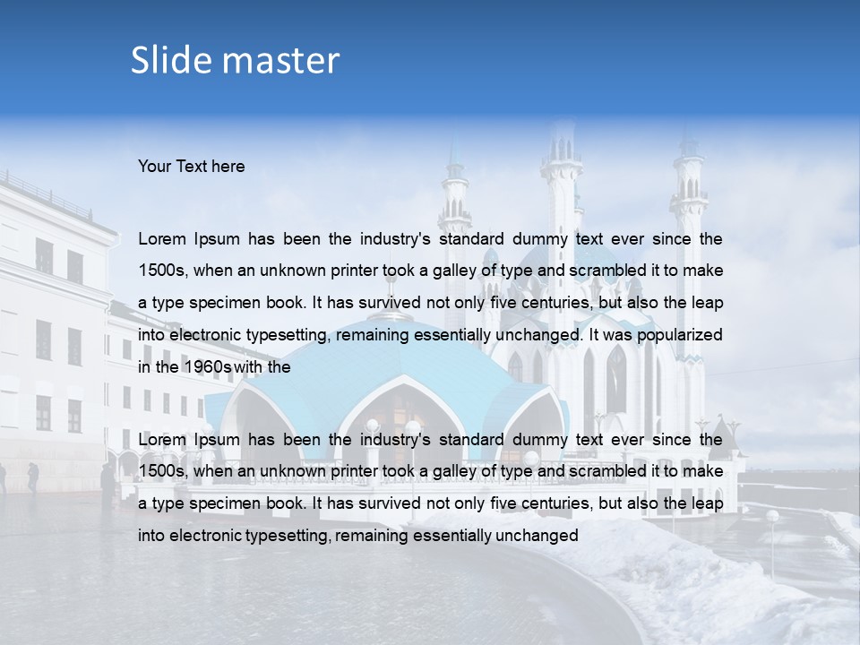 Islam Roof Tatarstan PowerPoint Template